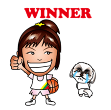 hina and boba basketball sticker #8159332