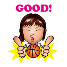 hina and boba basketball sticker #8159338