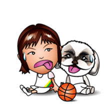hina and boba basketball sticker #8159343