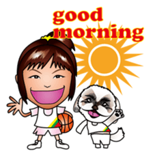 hina and boba basketball sticker #8159357