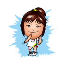 hina and boba basketball sticker #8159359