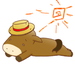 Kawaii pony and friend sticker #8159605