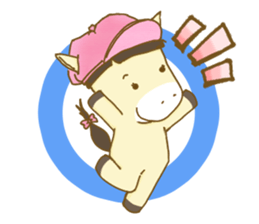 Kawaii pony and friend sticker #8159608