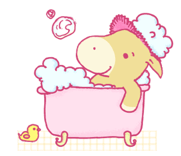 Kawaii pony and friend sticker #8159612
