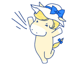 Kawaii pony and friend sticker #8159639