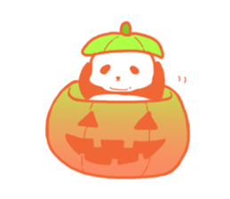 The sleeping is eating panda fall winter sticker #8160365