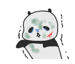 The sleeping is eating panda fall winter sticker #8160368