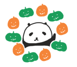 The sleeping is eating panda fall winter sticker #8160369