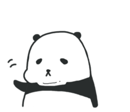 The sleeping is eating panda fall winter sticker #8160374