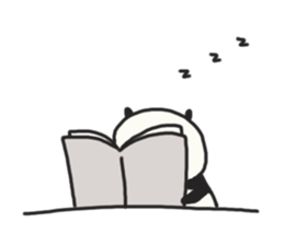 The sleeping is eating panda fall winter sticker #8160375