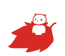 The sleeping is eating panda fall winter sticker #8160377