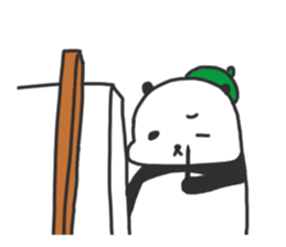 The sleeping is eating panda fall winter sticker #8160378