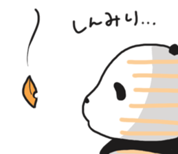 The sleeping is eating panda fall winter sticker #8160381
