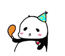 The sleeping is eating panda fall winter sticker #8160383