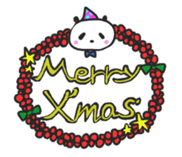 The sleeping is eating panda fall winter sticker #8160387