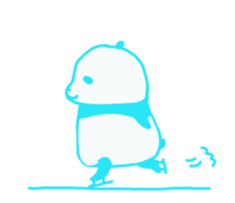 The sleeping is eating panda fall winter sticker #8160393