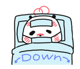 The sleeping is eating panda fall winter sticker #8160397