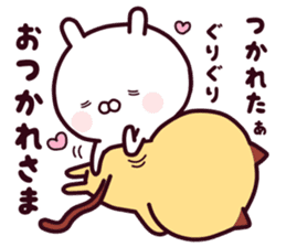 Cat & Rabbit (Happy Lovely Fun Couple) sticker #8160440