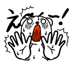 Bear of Eyebrows [Z] 06 sticker #8160493