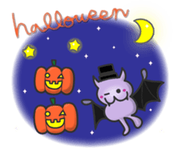 small bat and halloween sticker #8161084