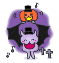 small bat and halloween sticker #8161086