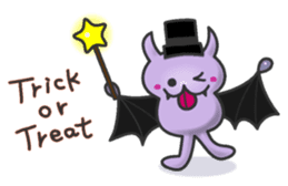small bat and halloween sticker #8161088