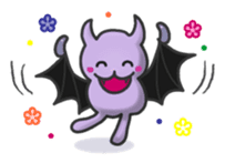 small bat and halloween sticker #8161089