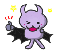 small bat and halloween sticker #8161090