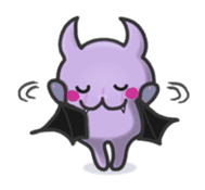 small bat and halloween sticker #8161107