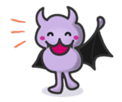 small bat and halloween sticker #8161110