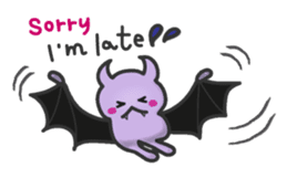 small bat and halloween sticker #8161112
