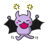 small bat and halloween sticker #8161115