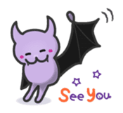 small bat and halloween sticker #8161120