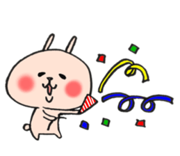 A Celebration at Loose rabbit sticker #8161133