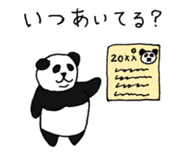 Panpan of a relaxation panda3 sticker #8161661