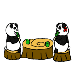 Panpan of a relaxation panda3 sticker #8161664