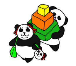 Panpan of a relaxation panda3 sticker #8161665