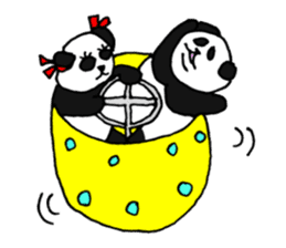 Panpan of a relaxation panda3 sticker #8161669