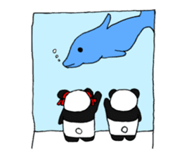 Panpan of a relaxation panda3 sticker #8161670