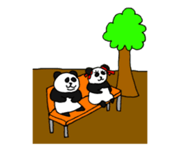 Panpan of a relaxation panda3 sticker #8161672