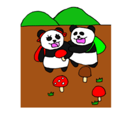 Panpan of a relaxation panda3 sticker #8161674