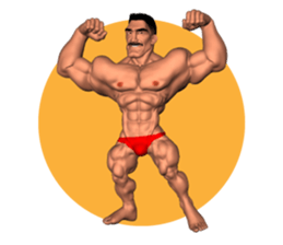 Bodybuilder Dad English Version sticker #8161804