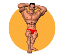 Bodybuilder Dad English Version sticker #8161806