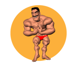 Bodybuilder Dad English Version sticker #8161807