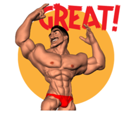 Bodybuilder Dad English Version sticker #8161808