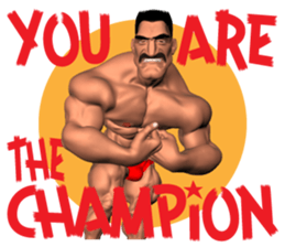 Bodybuilder Dad English Version sticker #8161810