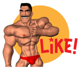 Bodybuilder Dad English Version sticker #8161811