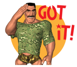 Bodybuilder Dad English Version sticker #8161815