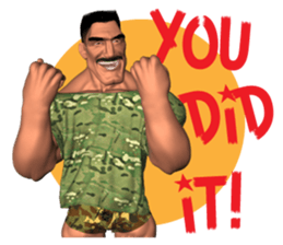 Bodybuilder Dad English Version sticker #8161816