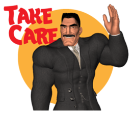 Bodybuilder Dad English Version sticker #8161818